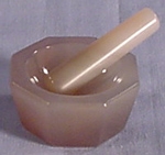 SPI Supplies Brand Agate Mortar and Pestle Set 35 x 26 x 8 mm