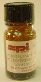 Glass Spheres, Borosilicate, 8 &micro;m, SPI Supplies Uniform Microspheres, 1g
