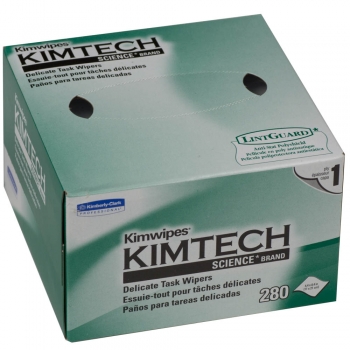 Kimwipes Absorbant Wipers, EX-L, 280 wipers per box, 4.4 x 8.4in(11x21cm)