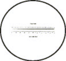 Graticules Optics, Reticle Model M6T20 Inches &amp; Metric for MAG 6 Measuring Magnifier