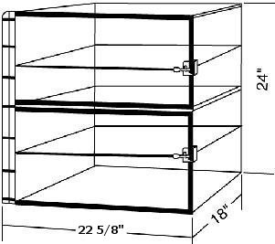 SPI-Dry Plexiglass Desiccating Cabinet w/RB Valve, Amber, 22 5/8x18&quot;x24&quot; (55x45x60 cm)