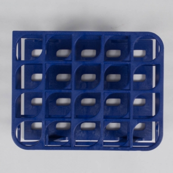 SPI Supplies Brand Half Size Test Tube Racks, 20 mm Delrin 20 Places 100x127x83 mm Blue