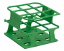 SPI Supplies Half Size Test Tube Rack, 30 mm Delrin® 9 Places 110x110x85 mm Green, Each (AWSL)