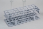 SPI Supplies Full Size Test Tube Rack, 25 mm Delrin® 40 Places 120x300x92 mm White, Each (AWSL)