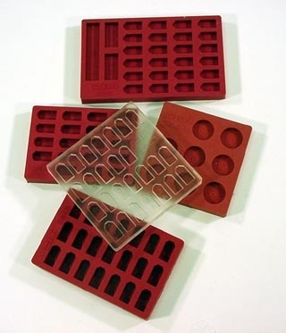 SPI Supplies Brand Silicone Embedding Molds Ultra-Clear 21 Flat Cavities Maximum UV Transparency