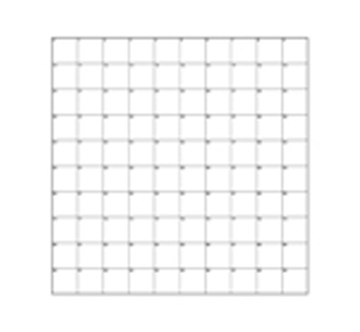 Correlative Microscopy Coverslips, 10x10 Grid of 1mm Squares, Pack 25