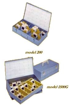 SPI Supplies Slide Storage Boxes, Metal, Model 240