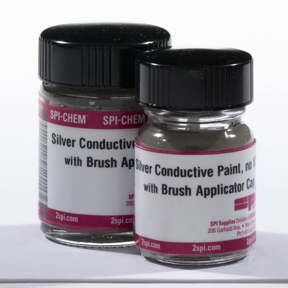 SPI Supplies NO-VOC Silver Paint with Brush Applicator Cap