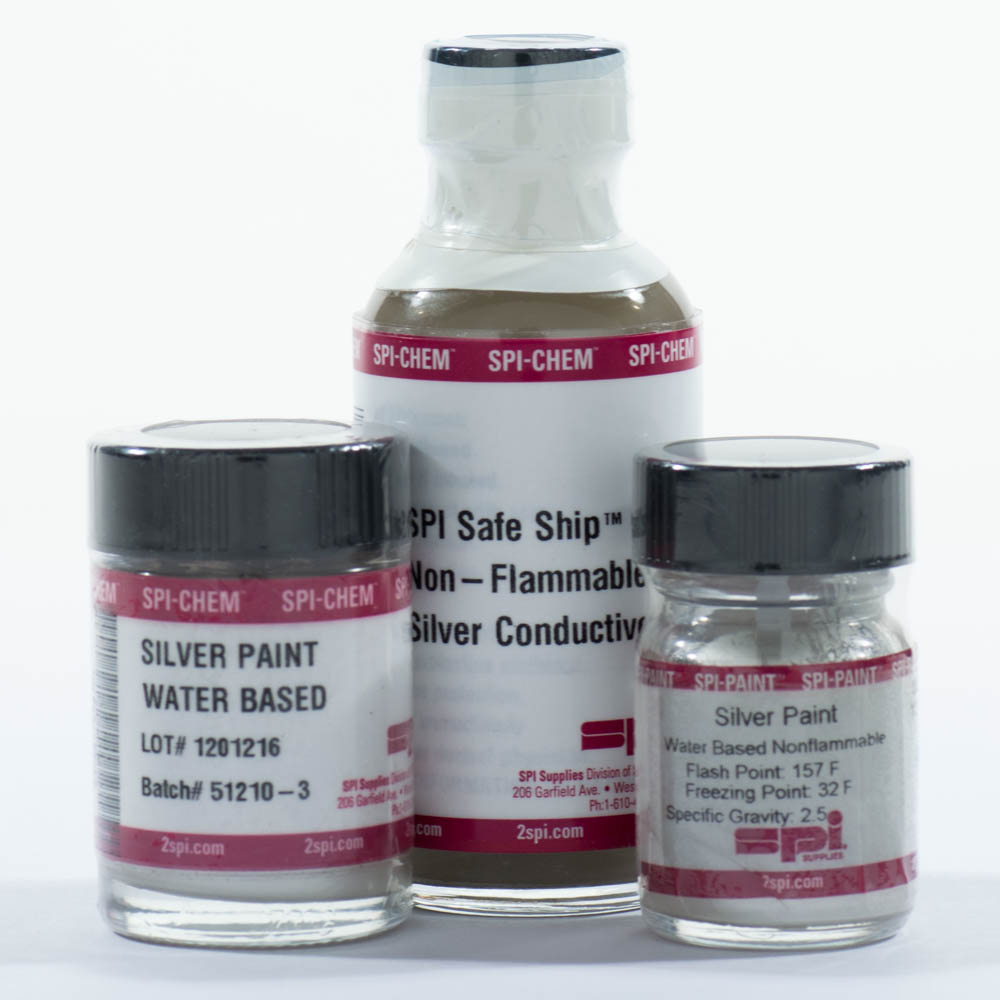 SPI Supplies NO-VOC Silver Paint with Brush Applicator Cap