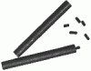 SPI Supplies Brand Drilled Out Carbon Rods 2.25 x 0.125 in (57 x 3 mm) Pack of 25 - - alt view 1