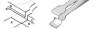 SPI-Swiss Wafer Style 2W PTFE Coated Tweezers, Antimagnetic Stainless Steel, 120 mm - - alt view 1