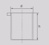 Sigradur G Glassy (Vitreous) Carbon, Type NZAG 570 Crucible with Nozzle, 570ml - - alt view 1