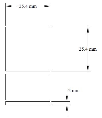 SPI Supplies Quartz Cover Slip, 25.4 mm x25.4 mm (1.0 in), Thickness #2 (0.15-0.25mm), each