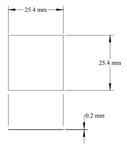 SPI Supplies Quartz Cover Slip, 25.4 mm x25.4 mm (1 in.), Thickness #1 (0.15-0.18mm),each