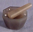SPI Supplies Brand Agate Mortar and Pestle Set  25mm x 22mm x6 mm