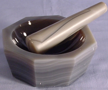 SPI Supplies Brand Agate Mortar and Pestle Set 100 mm x 82mm x 25 mm