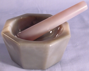 SPI Supplies Brand Agate Mortar and Pestle Set 120 mm x 100mm x 42 mm