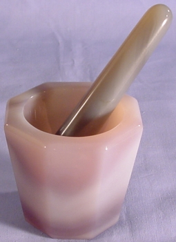 SPI Supplies Brand Agate Mortar and Pestle Set 70 mm x 55mm x 40 mm