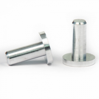 SPI Supplies Pin-Type SEM Mounts, 14.3x16mm, Aluminum, Lathe Finish