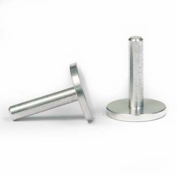 SPI Supplies Pin-Type SEM Mounts, 12.7x15 mm, Aluminum, Lathe Finish