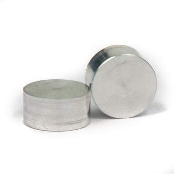 SPI Supplies Cylindrical SEM Mounts, 10x5 mm, Aluminum, Lathe Finish