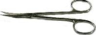 SPI Supplies Brand Iris Scissors Surgical Stainless, Curved, Very Sharp