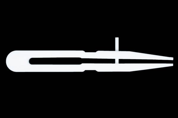 SPI Supplies PTFE Tweezers Flat Platen 200 mm