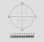 Graticules Optics, Eye Piece Reticle Pharmaceutical PSA Pattern - G57 19mm Glass Sandwich
