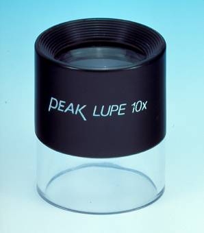 10X Loupe Magnifier with LED and Metric Scale