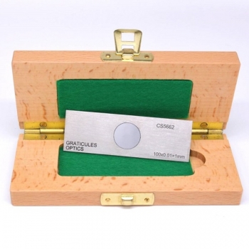 Stage Micrometer, Reflected Light, 100 Divisions, 10&micro;m/Division [PS78]