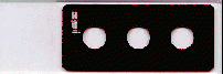 PTFE Printed Slides, 3 Wells, 8 mm Diameter, 3 in x 1 in (76x25 mm) Box of 100