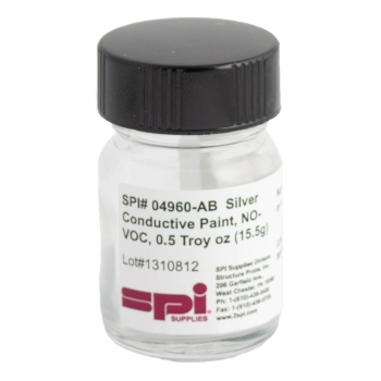 NO-VOC Silver Paint with Brush Applicator Cap, 0.5 troy oz.(15.5g)