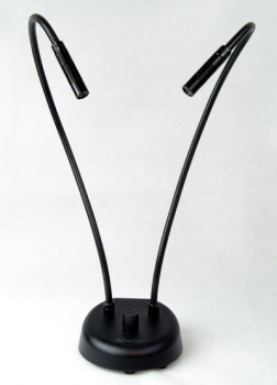 Gooseneck 6W LED Dual Spot Lamp, 18&quot;