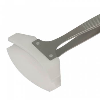 SPI-Swiss Wafer Style 8WNY Tweezers, Nylon Tips, Antimagnetic Stainless Steel Handle, 125mm