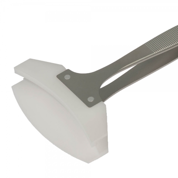 SPI-Swiss Wafer Style 8WNY Tweezers, Nylon Tips, Antimagnetic Stainless Steel Handle, 125mm
