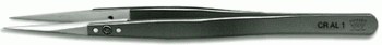 SPI Supplies Ceramic Tipped Tweezers White Zirconia Ceramic Tips