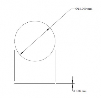 Quartz Coverslip 18mmx0.2mm