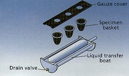 Tissue Specimen Holder Including Baskets and Screen Holder for SPI-Dry Regular CPD Unit