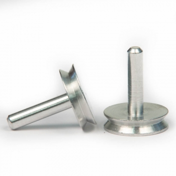 SPI Supplies Pin-Type SEM Mounts, 12.7x15 mm, Aluminum, Lathe Finish