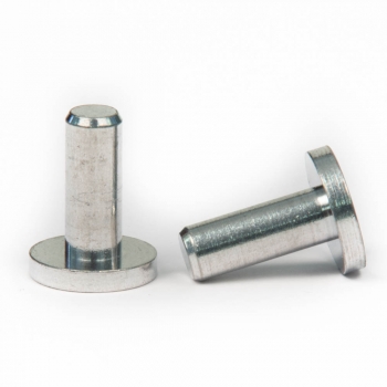 SPI Supplies Pin-Type SEM Mounts, 15x6 mm, Aluminum, Lathe Finish