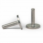 SPI Supplies Pin-Type SEM Mounts, 12.7x15 mm, Aluminum, Luster Finish, Pack of 10