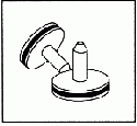 SPI Supplies Pin-Type SEM Mounts, 12.7x5 mm, Aluminum, Lathe Finish