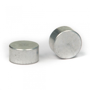 SPI Supplies Cylindrical SEM Mounts, 10x5 mm, Aluminum, Luster Finish