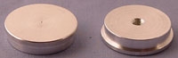 SPI Supplies Threaded Female SEM Mounts, 25x6 mm, Aluminum, Lathe Finish
