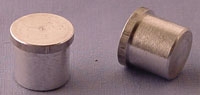 SPI Supplies Cylindrical SEM Mounts, 15x13 mm, Aluminum, Lathe Finish