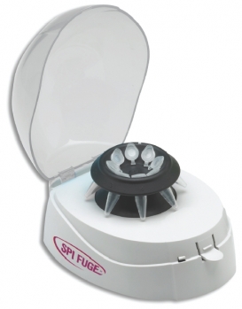 SPI Fuge Mini Centrifuge, Clear Lid, with 2 Rotors