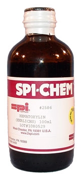 SPI-Chem Hematoxylin (Ehrlich&#039;s Solution) CAS #517-28-2 C.I. 75920 100ml (Dangerous Goods)
