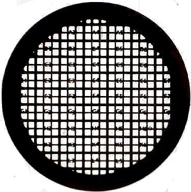 SPI Supplies Brand TEM Grids Index II, Cu, Finder Grids, 3.05 mm, Emicron Design,Vial of 100