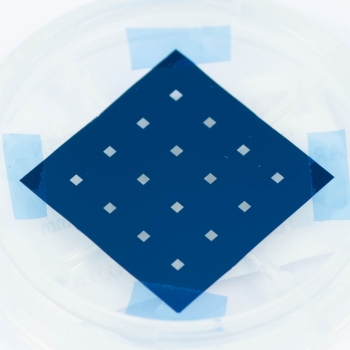 SPI Multi-Frame Array 5.0mm Square Frame 4x4 Array 100 nm Si3N4 1.0 mm Window 200 &micro;m Silicon