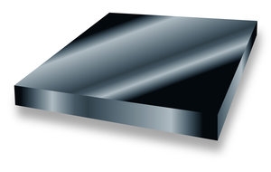 Sigradur K Grade Glassy (Vitreous) Carbon Plate 100mm x 100mm